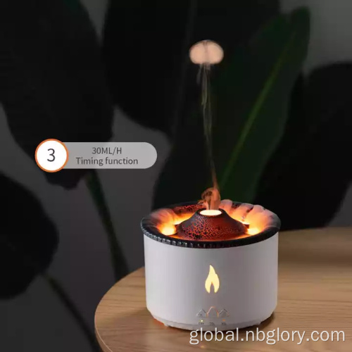 Steam Scent Diffuser 3D flame diffuser Volcanic Fire Essential Oil Diffuser Factory